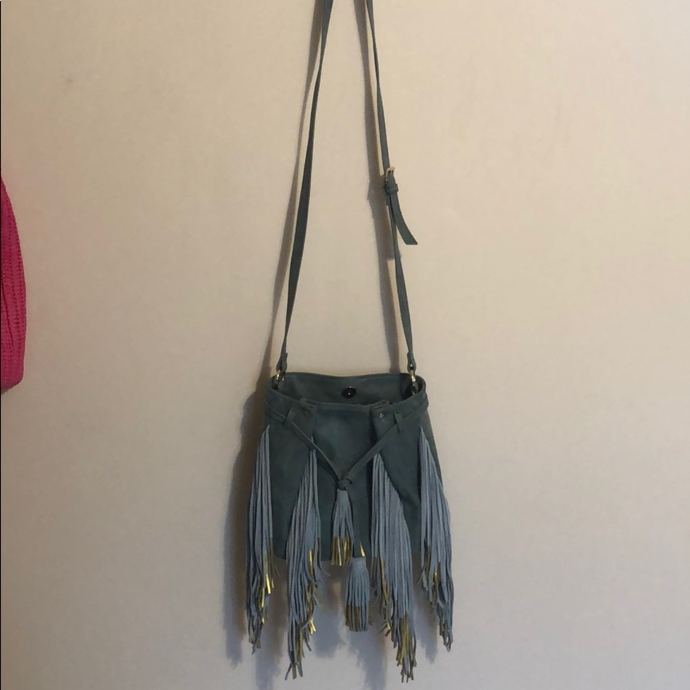 Crossbody bag with fringe